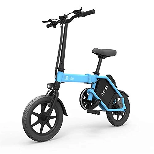 Elektrofahrräder : WQY 48V 20AH 120Km-200Km Faltbares Elektrofahrrad 14 Zoll Reifen Mit Leicht Betätigtem Schalter E-Bike, Blau