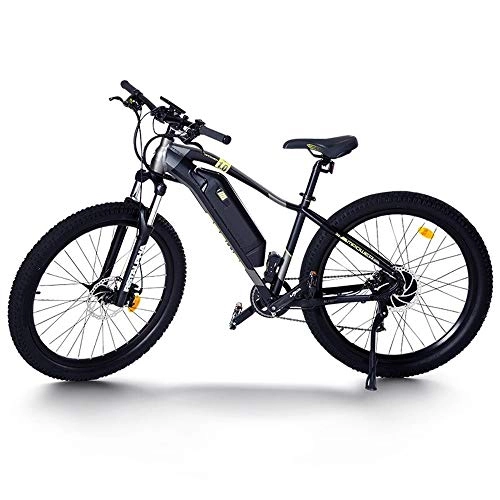 Elektrofahrräder : WuZhong F Elektrische Fahrrad 36V Lithium Batterie Berg Fett Reifen Autobatterie kann schwarz 26 Zoll extrahiert Werden
