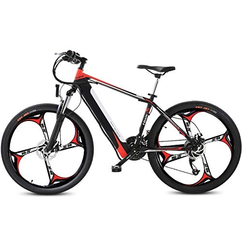 Elektrofahrräder : WuZhong F Elektrische Mountainbike Fahrrad Lithium Batterie Erwachsene Batterie Auto Fahrrad Schalt Servolenkung Roller EIN Rad Vier Messer