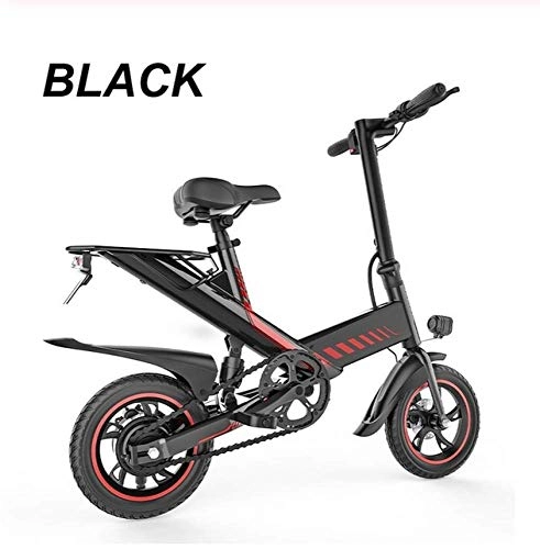 Elektrofahrräder : WXJWPZ Faltbares Elektrisches Fahrrad 48V 7.5Ah Smart E Bike 400W Hinterradfederung Scheibenbremse Faltbares E-Fahrrad Mini Faltbares Elektrisches Fahrrad, Black
