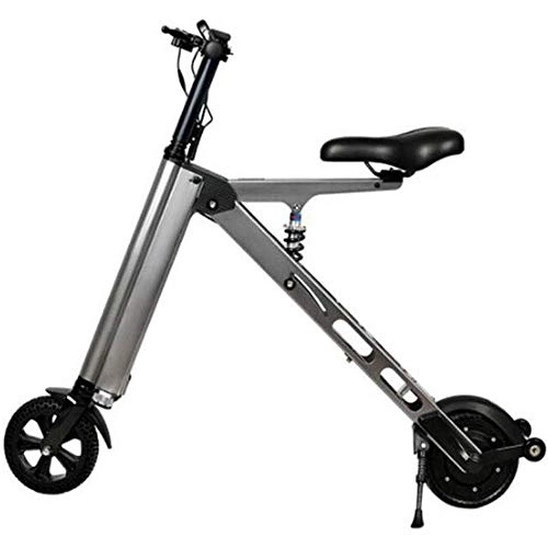 Elektrofahrräder : WXQKD Tragbare Falten Elektro-Fahrrad Klapprad Doppelscheibenbremse fr Fahrrad, schnell, leistungsstark, 120 kg Lastwiderstand