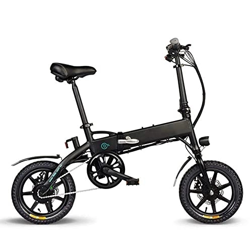 Elektrofahrräder : XBSXP Faltbare Elektrofahrräder für Erwachsene Komfort-Elektrofahrräder Rennräder 14 Zoll, 11, 6 Ah Lithiumbatterie, Aluminiumlegierung, mit Scheibenbremse