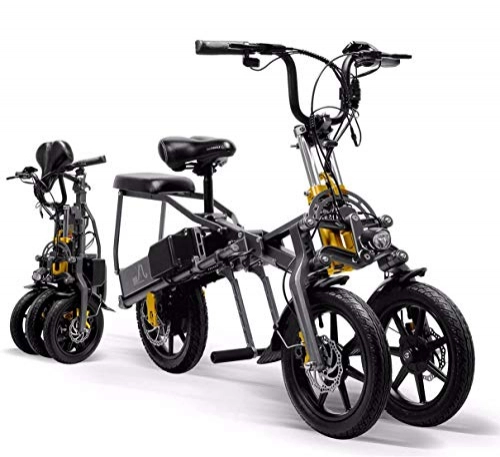 Elektrofahrräder : XCBY E-Bike, Elektro Fahrrad Mini 350W 48V 15.6AH 14"Leichtmetall E-Mountainbike