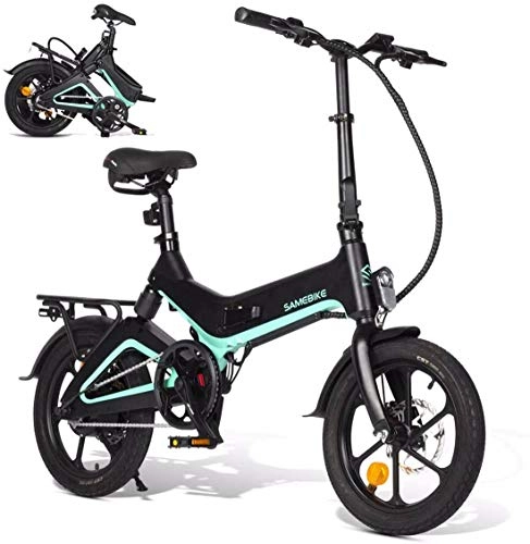 Elektrofahrräder : XCBY Urban E-Bike, Elektro Fahrrad Damen - 350W Motor, 36V 7.5AH, USB-Aufladung Black
