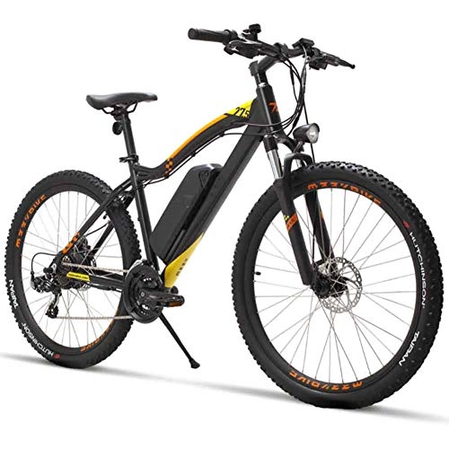 Elektrofahrräder : XFY 27.5 Zoll City-E-Bike, Erwachsene Mountain Elektrofahrrad, Austauschbarer Akku 21 Gang Doppelscheibenbremse