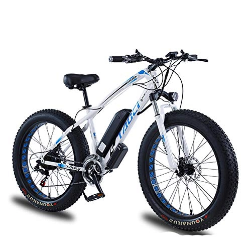Elektrofahrräder : XXZ Elektrofahrrad Mountainbike 26" E-Bike 350W Lithium-Batterie und 21-Gang Vollfederung hydraulische Scheibenbremse Elektrisches Fahrrad, 48V13AH350W