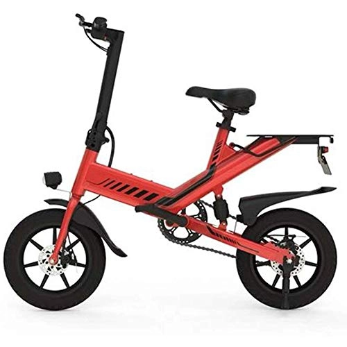 Elektrofahrräder : YANGMAN-L Folding Electric Bike, 12" Reifen 350W 36V 10Ah Abnehmbare Lithium-Batterie Strand Schnee Fahrrad Moped Electric Mountain Bike