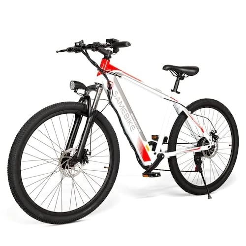 Elektrofahrräder : yeacher SH26 26 Zoll E-Bike Tragbares Klappbar Elektrofahrrad, Mountainbike mit Doppelscheibenbremsen, 30km / h, 8Ah 36V Weiß