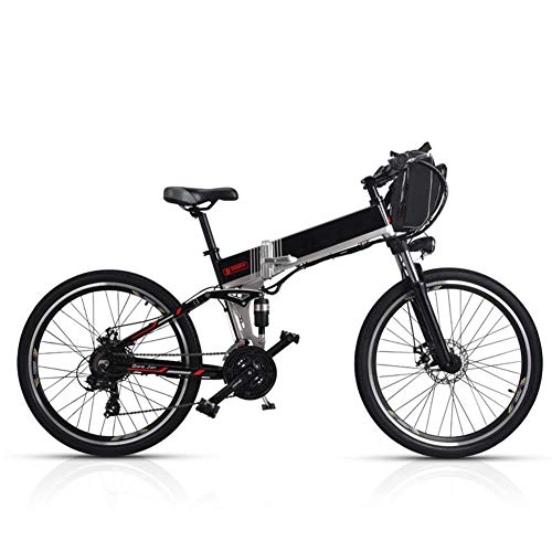 Elektrofahrräder : Ylight 26Inch Elektrofahrrad 48V 500W E-Bike Mountainbike 4.0 Reifen Strand Und Fahrrad & Leistungsstarke Doppelbatterie MAX 110Km (Schwarz)