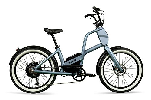 Elektrofahrräder : YouMo One City C E-Bike City-Rider taubenblau