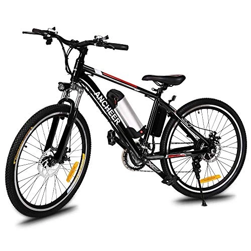 Elektrofahrräder : YOUSR 26" 250W Elektrisches Fahrrad, Aluminium EBike 21 Geschwindigkeit Mountainbike Elektro Fahrrad