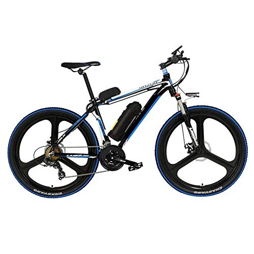 Elektrofahrräder : YOUSR Elektrisches Mountainbike, 48V Lithium Batterie Elektrisches Einrad Fünfgang Power Fahrrad 26 Zoll Black