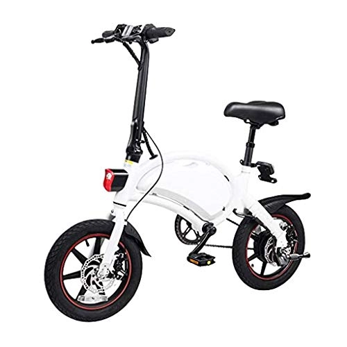 Elektrofahrräder : YUN&BO Elektrofahrrad für Erwachsene, 14 Zoll tragbares faltbares elektrisches Mountainbike mit Doppelscheibenbremse, Männer, Frauen, Pendler, Moped-E-Bike-Motorrad