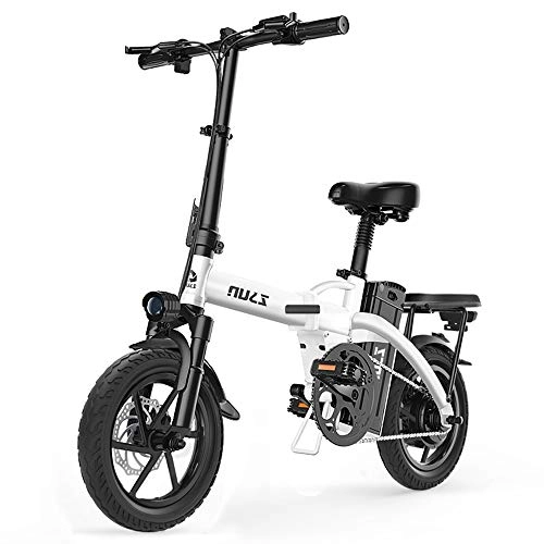 Elektrofahrräder : ZXCK Elektrisches Mountainbike, E-Bike Mit Abnehmbarer 48-V-Lithium-Batterie, LCD-Geschwindigkeitsanzeige Und DREI Arbeitsmodi, Wei