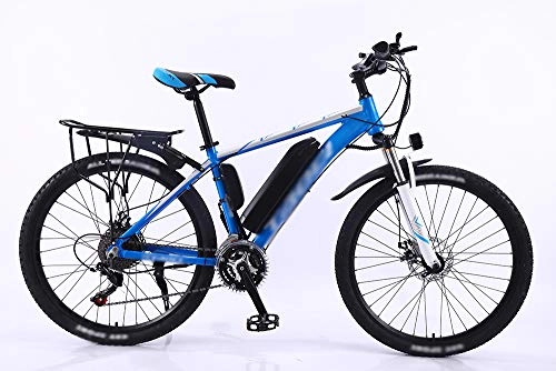 Elektrofahrräder : ZXGQF E-Bike, E-Mountainbike, 350W 26 '' Elektrofahrräder, Rennrad, 27-Gang-Schalthebel, beide Scheibenbremsen (A2, 36V 8AH / Endurance 50km)