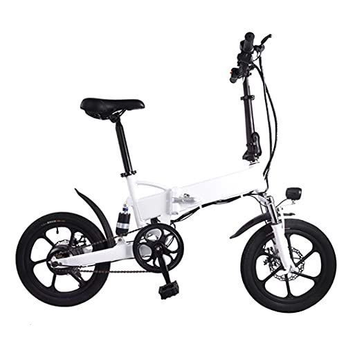 Elektrofahrräder : ZXQZ 16" Elektrofahrräder für Erwachsene 36V 5, 2Ah / 7, 8Ah Sattelstütze Abnehmbarer Li-Akku Bruseless Nabenmotor 15MPH Geschwindigkeit 30Meilen Faltbares E-Bike (Size : 36v5.2ah)