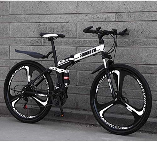 Falträder : Aoyo 26in Mountainbike 21-Gang Falträder, Doppelscheibenbremse Fully Anti-Rutsch, leichten Alurahmen, Federgabel