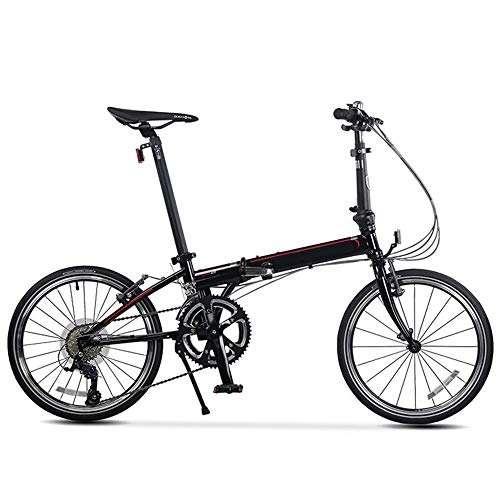 Falträder : CHEZI Light bicycleFaltrad Erwachsene Männer und Frauen Reisen Straße Faltrad 20 Zoll 18 Geschwindigkeit
