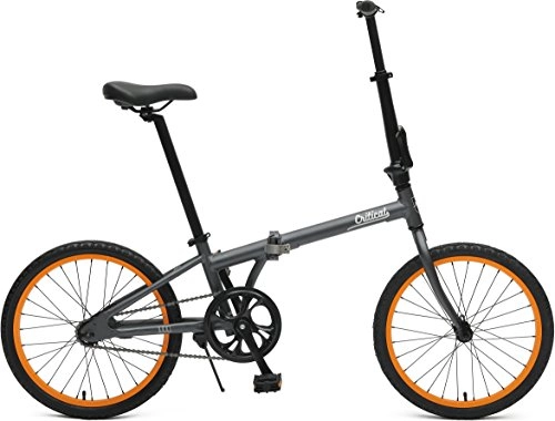 Falträder : Critical Cycles Judd Folding Bike Single-Speed with Coaster Brake, Matte Graphite, One Size