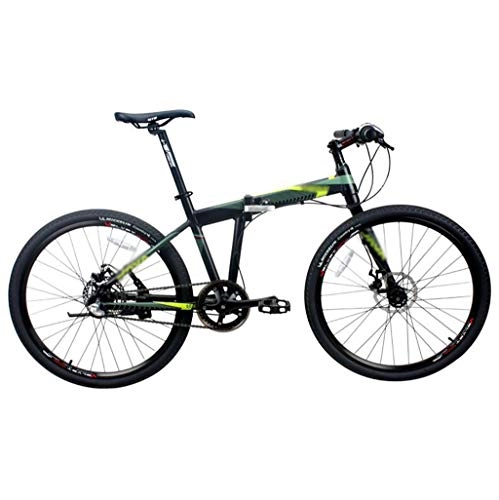 Falträder : Faltrad, Aluminium Folding Mountain Bike Männer Frauen, 26" 27-Gang mit variabler Geschwindigkeit Mountainbike, Doppel Dämpfende Spoke Wheels Studenten MTB Racing, Straße / Flachboden / Arbeits Univer