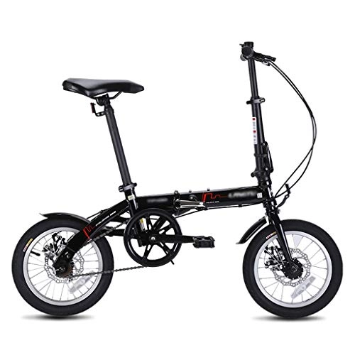 Falträder : Faltrad for Erwachsene Männer und Frauen Single Speed ​​Leichtes Mini Folding Bike mit Scheibenbremse