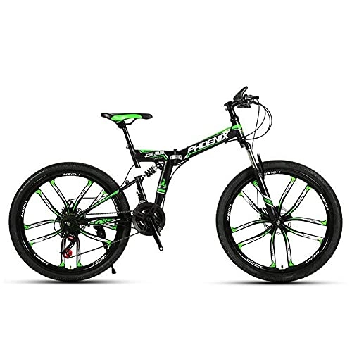 Falträder : GWL Faltrad, Mountainbike Aluminium Scheibenbremse Fahrrad für Jungen, 24 Mädchen, Herren und Damen - Schaltung - Herrenrad / C / 26inch