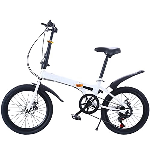 Falträder : JustSports Falträder Fahrrad, 20 Zoll Fahrräder Tragbares Leichtes Citybike Faltbarer Tragbarer Fahrrad-Pendler Fahrrad Fahrrad mit Variabler Geschwindigkeit für Erwachsene Männer Und Frauen