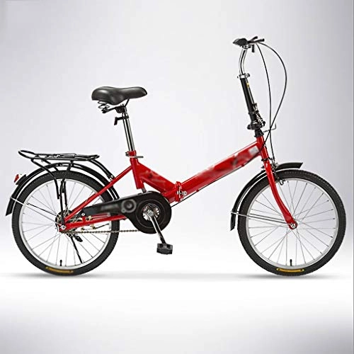 Falträder : Kerryshop Klappräder Ultra-Light Erwachsene tragbare Falten Fahrrad Kleine Geschwindigkeit Fahrrad Klapprad Faltrad Fahrrad (Color : B)