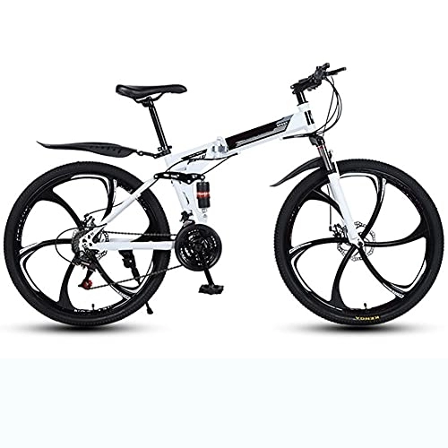 Falträder : Laufrad für Kinder und Erwachsene, aus Hartstahl, 66 cm Speichenrad, Mountainbike, Doppelscheibenbremse, mzusammenklappbar, Mountainbike