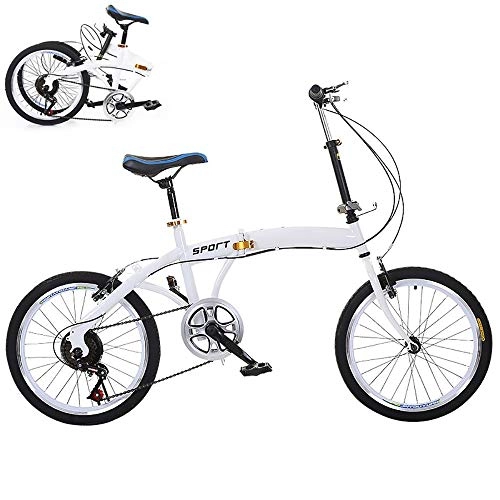 Falträder : Lightweight Faltrad, Folding City Bike mit Vorne Hinten Kotflgel, 26 Zoll Klapprad mit Hhenverstellbarer, First-Class Aluminium Klappfahrrad fr Herren Damen