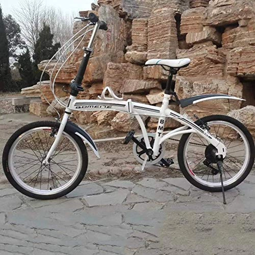 Falträder : LJ Fahrräder, Mountainbikes, Klapprad, 20-Zoll-Kinderklapprad mit variabler Geschwindigkeit Ultraleichtes tragbares Fahrrad