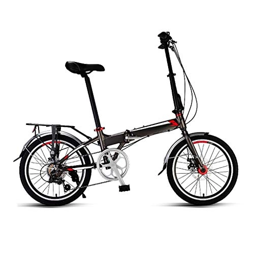 Falträder : LXJ 20-Zoll-Faltrad for Erwachsene, Neutrales Und Leichtes Pendlerfahrrad, Scheibenbremse 7-Gang-Rahmen Aus Aluminiumlegierung Verstellbar