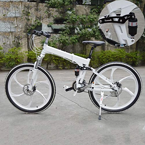 Falträder : NXX 20 Zoll Mountainbike Shimano 7 Gang Schaltung JugendfahrradGabelfederung, Kinderfahrrad, Weiß