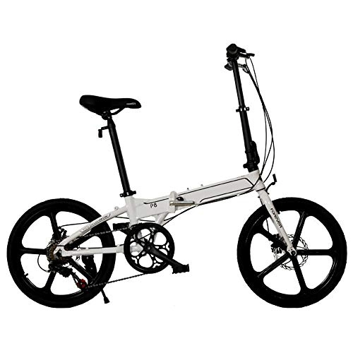 Falträder : S.N S Faltrad Einrad Aluminiumlegierung Faltauto 7-Gang-Scheibenbremsen vorne und hinten Jugend 20 Zoll