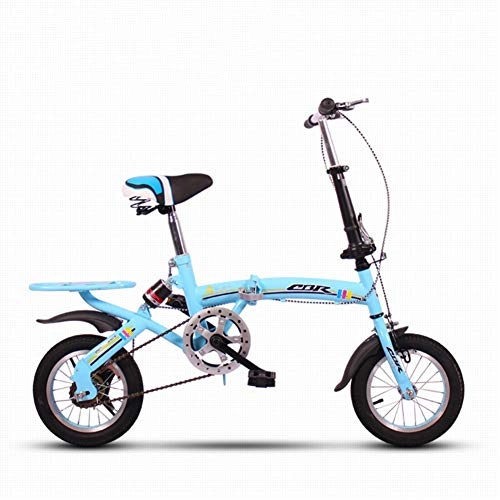 Falträder : SDZXC Faltbare Fahrräder Kinder, Faltbare Studentenfahrräder leichte kleine tragbare stoßdämpfende männliche und weibliche Faltbare Fahrräder