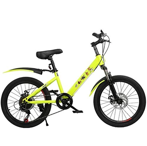 Falträder : Tbagem-Yjr Kinder Mountain Road Bikes, 22 Zoll Rad Off-Road-Fahrrad Radfahren for (Color : Yellow, Size : 7 Speed)