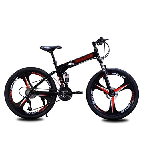 Falträder : Tbagem-Yjr Mountainbikes, Falten 24 Zoll Räder Stadt Rennrad Outdoor Faltrad (Color : Black, Size : 21 Speed)