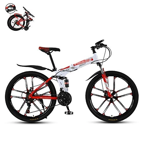 Falträder : Ultraleichte Tragbare Klapprad, Unisex Fahrrad Klappfahrrad, 24 * 26 Inches 21Geschwindigkeit Faltbares Fahrrad, Faltbares Sport Mountainbike, Freien / Freizeitradfahren