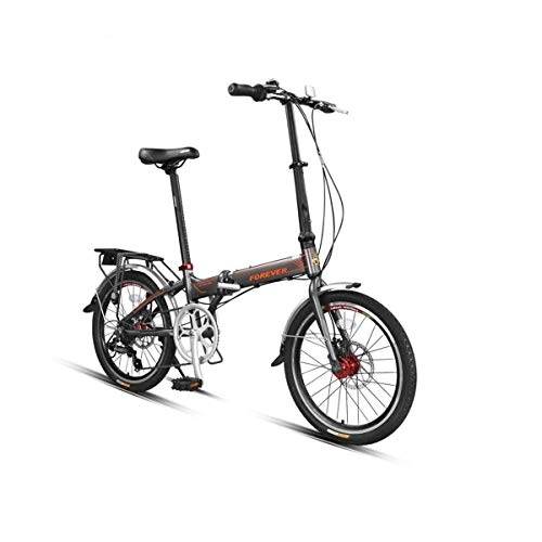 Falträder : WEHOLY Fahrrad Klappfahrrad Erwachsene Männer und Frauen ultraleichte tragbare kleine 20-Zoll-Aluminiumlegierung Schaltung, schwarz