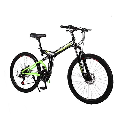 Falträder : WJSW Unisex Mountain Bike Kinderräder 26"Stahlrahmen 27-Gang Kotflügel vorne und hinten vorne und hinten mechanische Scheibenbremse