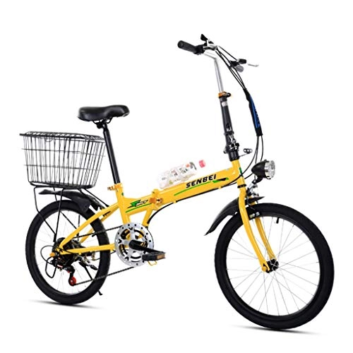 Falträder : YANXIH 20 Zoll Faltbares Fahrrad Mit Variabler Geschwindigkeit, Männer- Und Frauenfahrrad, Ultraleichtes Tragbares Gerät Kleines Rad Adult Student Bike (Color : T3)