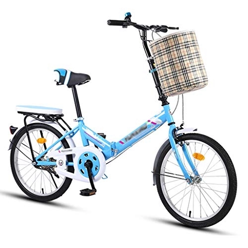 Falträder : YYSD City Faltbare Fahrräder 20 Zoll Compact Bike Studenten Büroangestellte Pendler Ultraleichtes Fahrrad 8s Schnell Zusammenklappbares Fahrrad - 5 Farben