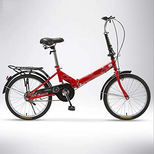 Falträder : Zlw-shop Faltbares Fahrrad Ultra-Light Erwachsene tragbare Falten Fahrrad Kleine Geschwindigkeit Fahrrad Faltrad im Freien (Color : B)