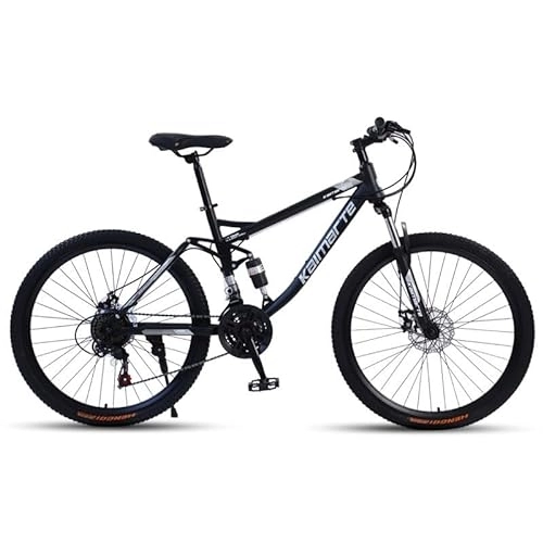 Mountainbike : 26 Zoll Mountainbike, 24-Gang Fahrrad MTB mit Vollfederung, MTB Dirt Bike für Städte, Arbeitswegen, Reisen in Bergen, 26"-Spoked Wheel