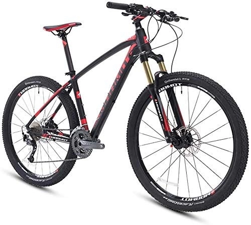 Mountainbike : AYHa Mountain Bikes, 27, 5 Zoll große Reifen Hardtail Mountainbike, Aluminium 27 Geschwindigkeit Mountainbike, Herren- Frauen Fahrrad Adjustable Seat, Schwarz