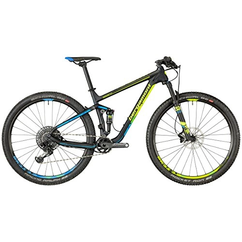 Mountainbike : Bergamont Fastlane Team Carbon MTB 29'' Fahrrad schwarz / gelb / blau 2018: Größe: M (168-175cm)