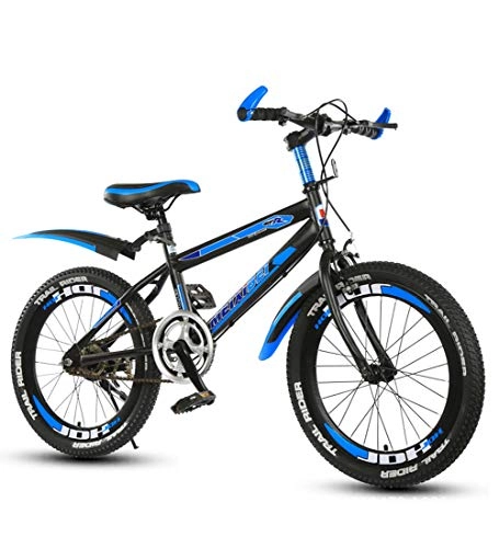 Mountainbike : Broken Wind Kinderfahrrder 20 Zoll, Rahmen aus kohlenstoffarmem Stahl Rutschfester Reifen Einzelgeschwindigkeits Mountainbikes Outdoor Stodmpfung, Blue