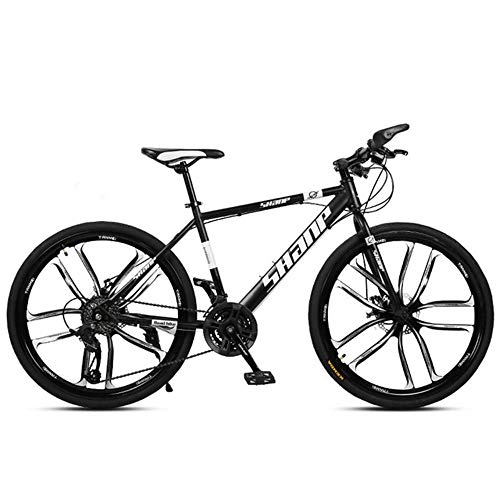 Mountainbike : CSZZL Rennrad 26 Zoll Doppelscheibenbremse Citybike Offroad-Mountainbike mit Variabler Geschwindigkeit-Schwarz_21Geschwindigkeit