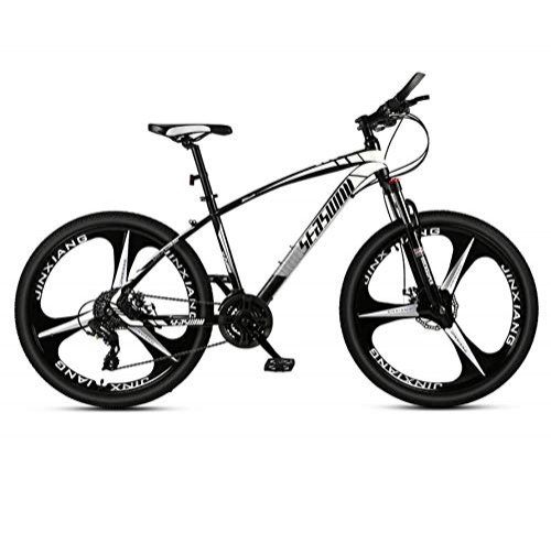 Mountainbike : DGAGD 27, 5 Zoll Mountainbike männlich und weiblich Erwachsenen superleichtes Fahrrad Speichen DREI-Messer-Rad Nr. 1-Schwarz Rot_21 Geschwindigkeit
