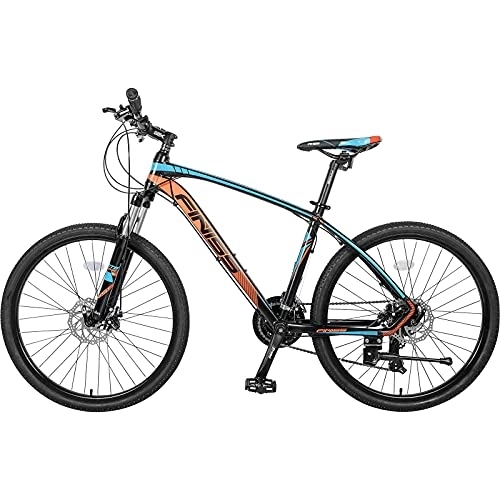 Mountainbike : DGHJK 26 Zoll Aluminium Mountainbike Fahrrad, 24-Gang Rennrad Federgabel Männer, Erwachsene Frauen MTB Bike Doppelscheibenbremse